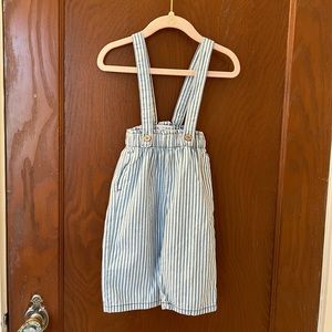 Zara striped overalls- 12-18 mos